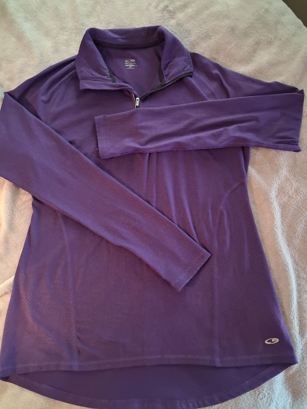 C9 by Champion Women's/Unisex Quarter-Zip Long Sleeve Sweater - Purple